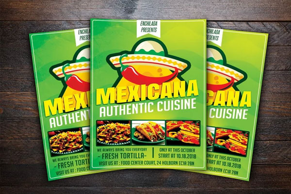 Mexican Restaurant Menu Flyer Templates | Free & Premium PSD, Ai, Word, Doc, InDesign Formats Design Templates